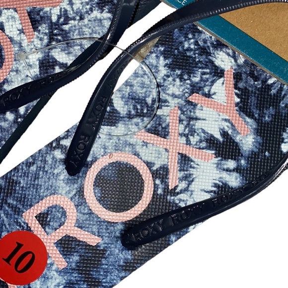 NEW Roxy tie dye flip flops/thong/sandals - Picture 6 of 12